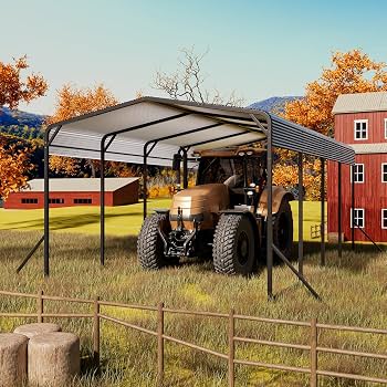 Amazon.com: Lyromix Carport 12x20 FT Heavy Duty Metal Carport